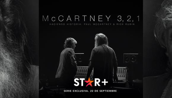 No te pierdas 'McCartney 3, 2, 1' a partir del 22 de setiembre en Star+.