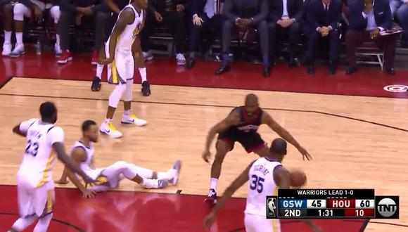 Warriors vs. Rockets: Chris Paul dejó en suelo a Curry con esta jugada | VIDEO | NBA
