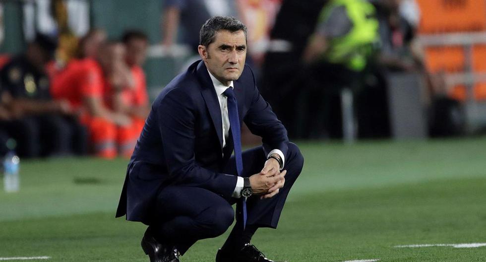 Ernesto Valverde está caminando en la cornisa tras la final perdida de la Copa del rey. (Foto. EFE)