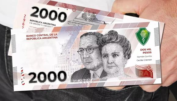 Cómo son los nuevos billetes de $2000 que ya circulan en Argentina