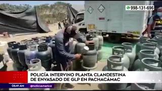Pachacámac: PNP intervino plata clandestina de envasado de GLP