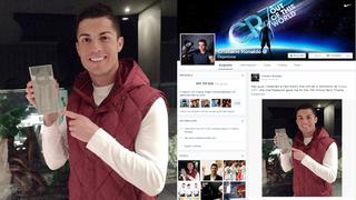 Cristiano Ronaldo recibió nuevo premio, esta vez de Facebook