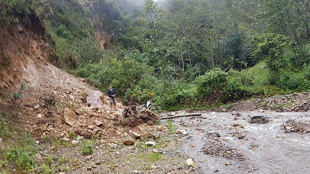 Cajamarca: nuevo derrumbe bloquea la vía Cochabamba - Chota - 2