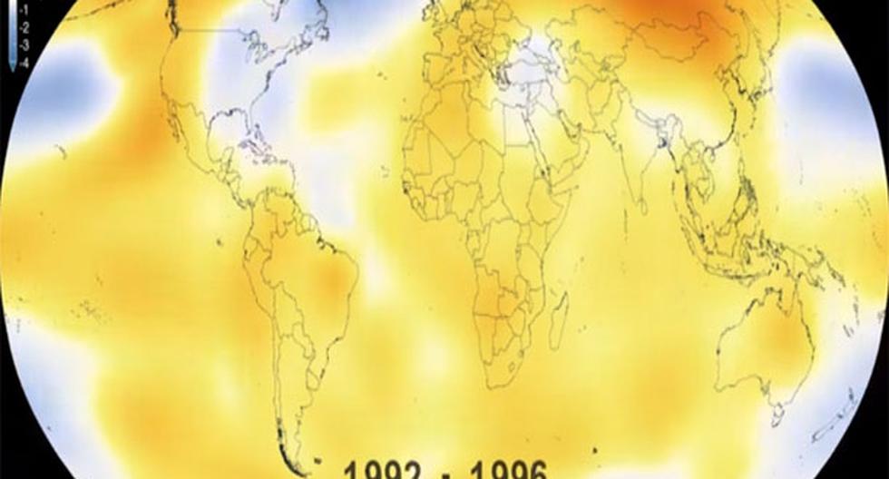 Así cambió el clima en la Tierra en los últimos 150 años. (Foto: Captura)