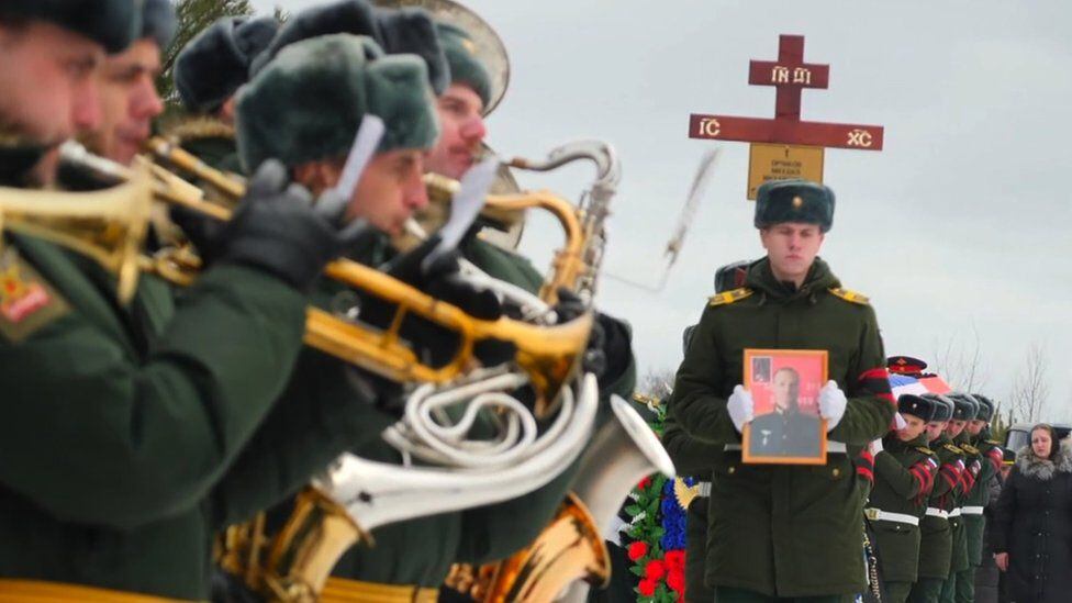 Russian military casualties are treated as state secrets by Moscow, but more and more funerals are taking place in the country.
