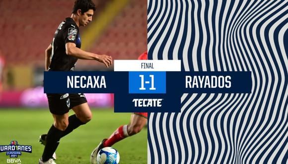 Necaxa igualó 1-1 frente a Monterrey por el Clausura 2021 de la Liga MX