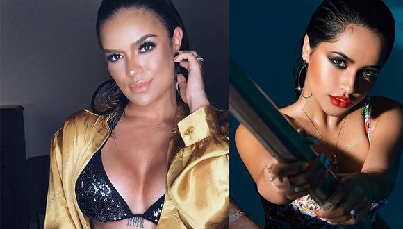 Becky G y Karol G iban a interpretar juntas el éxito musical 'Sin Pijama' pero algo ocasionó que una de ellas se alejara del proyecto. (Foto: Instagram/ El Comercio)