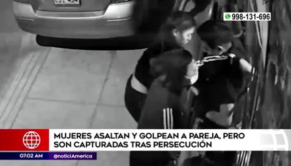 Mujeres asaltan en El Agustino. (Foto: América Noticias)