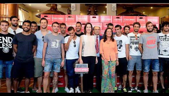 El Sevilla recibió más de 1600 litros de cerveza como premio