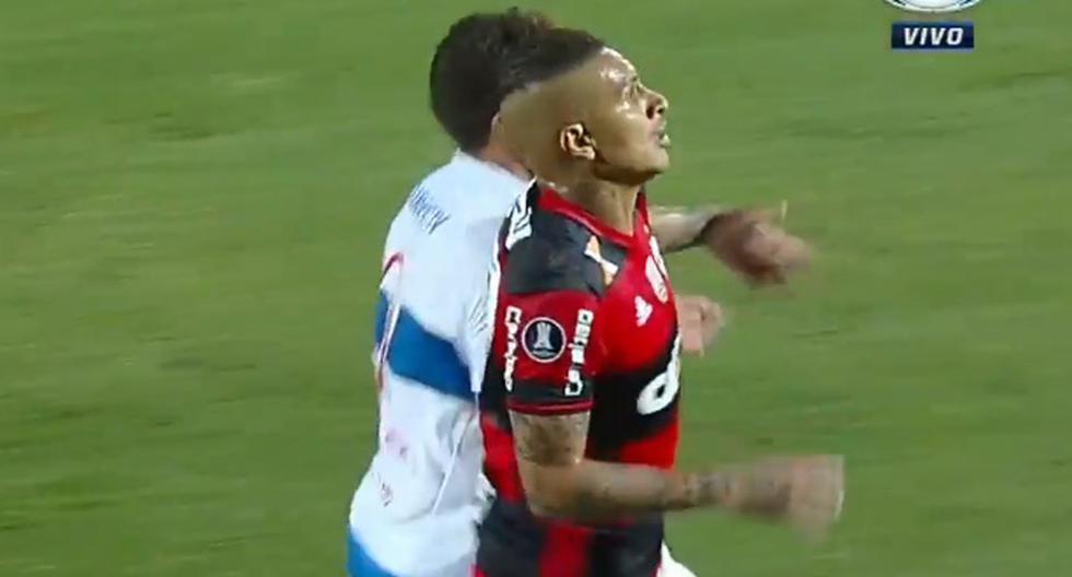 Paolo Guerrero se robó todas las miradas en el partido de Flamengo ante la Universidad Católica en la Copa Libertadores. (Foto: Captura YouTube)
