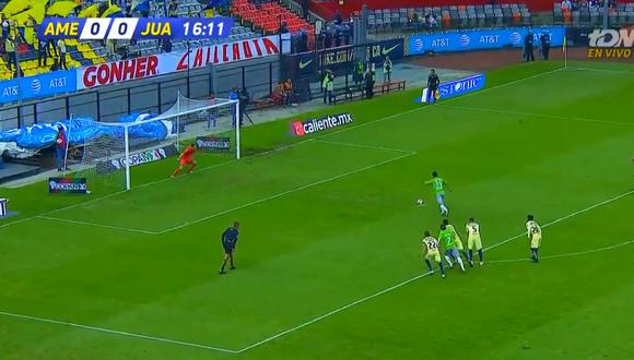 América vs. Juárez: el gol de Prieto para el 1-0 que sorprendió a las 'Águilas'. (Foto: captura)