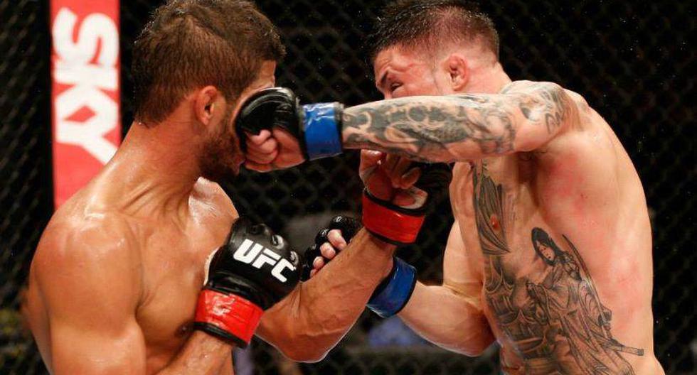 Norman Parke golpeando a Leonardo Santos. (Foto: Facebook oficial del UFC)