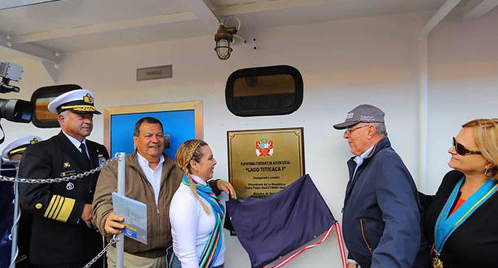 El presidente PPK anuncia que limpieza del lago Titicaca empezará el 2018. (Andina)