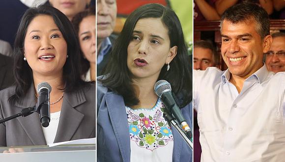 GFK: Keiko, Mendoza y Guzmán, entre los líderes más aprobados