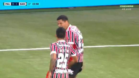 Palmeiras 0-1 Sao Paulo: gol de Gabriel Sara. (Video: Premiere)
