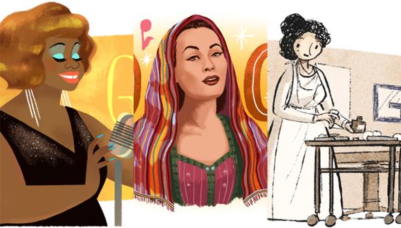 Para conmemorar el Día Internacional de la Mujer, Google nos recuerda los doodles creados para conmemorar a las peruanas más ilustres de nuestra historia y cultura. (Foto: Google)