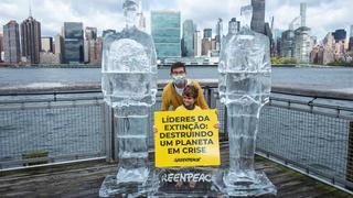 Greenpeace utiliza estatuas de hielo de Trump y Bolsonaro para protestar contra la crisis ambiental 