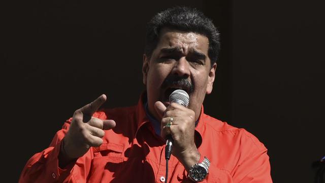 Nicolás Maduro durante un discurso en el Palacio de Miraflores en Caracas, Venezuela, el jueves 23 de enero de 2020.  (Foto: Bloomberg).