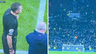 Momentos de tensión: árbitro detuvo el Tottenham-Chelsea por emergencia en la tribuna | VIDEO 
