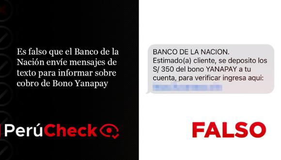 El Bono Yanapay se empezó a pagar el pasado 13 de septiembre. La información del subsidio está disponible en una página web oficial creada por el Gobierno | Perú Check