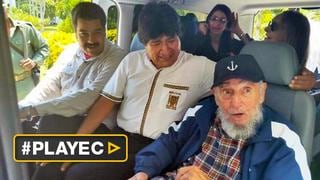 Maduro y Evo celebraron con Fidel Castro sus 89 años [VIDEO]