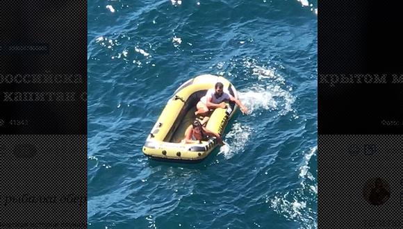 La pareja fue rescatada el quinto día por un buque griego. (Foto: Emol, GDA)