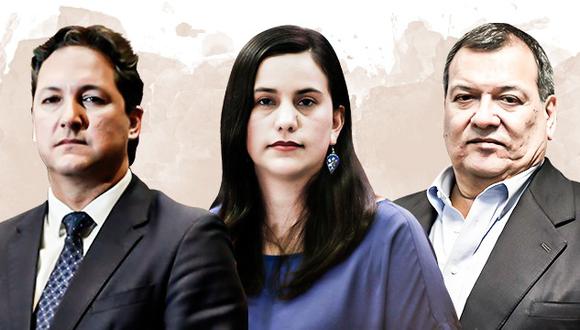 Daniel Salaverry, Verónika Mendoza y Jorge Nieto buscan inscribir a sus agrupaciones para el 2021. (Composición: El Comercio)