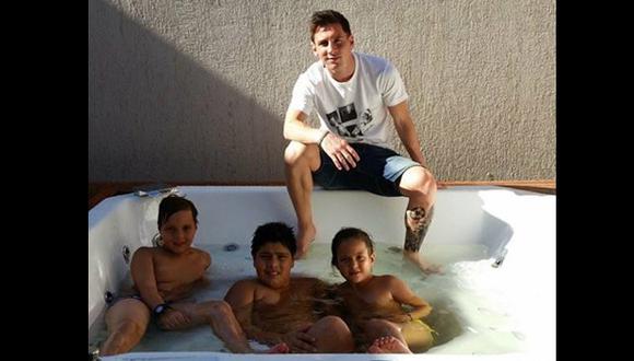 Lionel Messi: así recibe el 2015 en sus vacaciones en Rosario