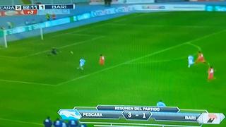 Gianluca Lapadula marcó golazo picando balón al portero (VIDEO)