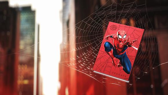 Disco duro de Spider-Man de Seagate.