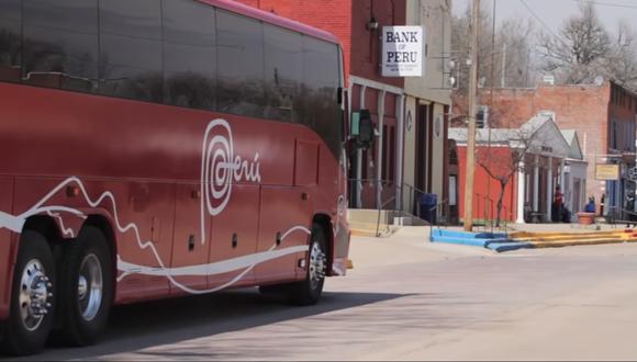 El bus de la Marca Perú fue el encargado de darle otro color a esta ciudad estadounidense. (Foto: Captura de video Marca Perú)