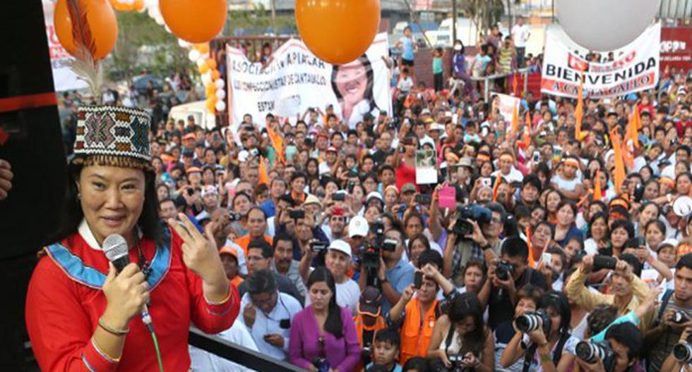 Keiko Fujimori continúa su campaña en el interior del país. (Foto: Andina)