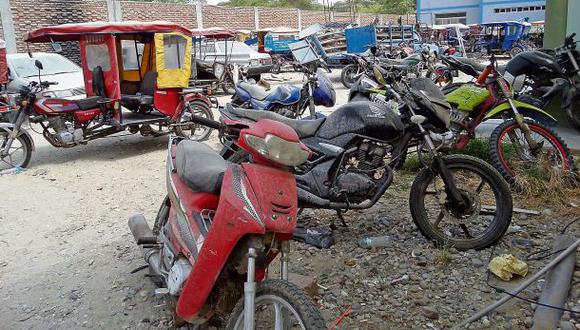 Seis bandas roban 70 motocicletas al mes en Piura