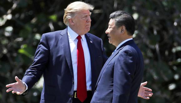 Donald Trump, presidente de Estados Unidos, y su homólogo de China, Xi Jinping. (Foto: AP)