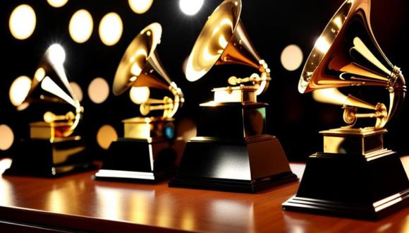 Aquí te presentamos la lista de nominados, así como también la hora y canal de transmisión en vivo de los Grammys. (Foto: IA)