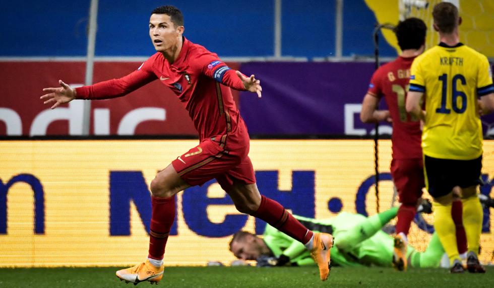 Cristiano Ronaldo lidera la lista con 30 goles en 38 partidos disputados con la selección de Portugal