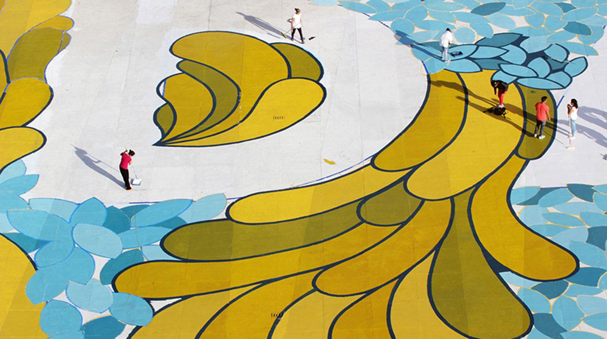 Artistas españoles pintan el mural más grande de Colombia - 2