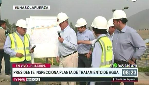 Planta de Huachipa: PPK comprobó que consorcio no terminó obras
