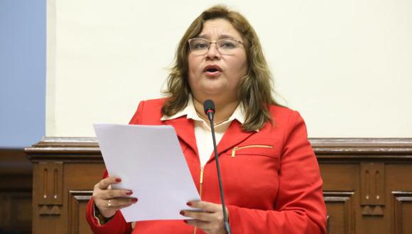 Janet Sánchez propone modificar la conformación de la Comisión de Ética “en atención a los criterios de pluralidad y objetividad”. (Foto: Congreso)