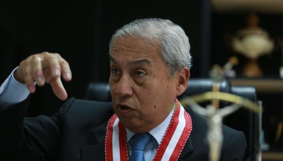 Fiscal de la Nación, Pedro Chávarry, afronta una denuncia constitucional en el Congreso por los audios (Foto: Lino Chipana).
