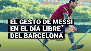 Lionel Messi pone a prueba su compromiso con este gesto, en el día libre de Barcelona