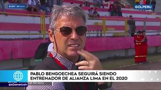 Alianza Lima: Pablo Bengoechea continuará siendo director técnico por todo el 2020