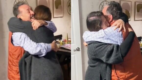El padre se reencuentra con su hija antes de terminar el 2022. (Imagen: @yuleesma)