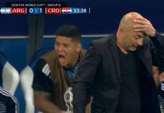 Argentina vs. Croacia: la reacción de Sampaoli al ver el error de Willy Caballero