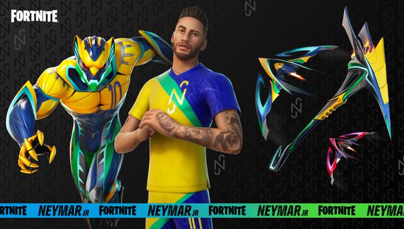 Neymar llega a Fortnite con un traje y varios elementos especiales. (Imagen: Epic Games)