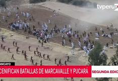 Escenifican batallas de Marcavalle y Pucará en Huancayo