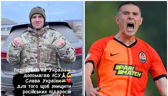 Viktor Kornienko, jugador del Shakhtar Donetsk, se unió al Ejército de Ucrania. (Foto: AP/Instagram)