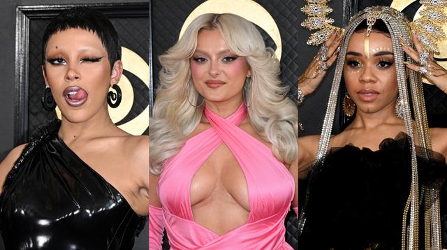 Doja Cat, Bebe Rexha y Angela V. Benson, algunas de las asistentes a la gala del Grammy 2023.