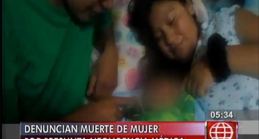 Jennifer Huayama murió pocas horas después de dar a luz. (Foto: América Noticias)