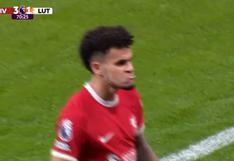 Luis Díaz apareció en el Liverpool vs. Luton Town para marcar un golazo | VIDEO